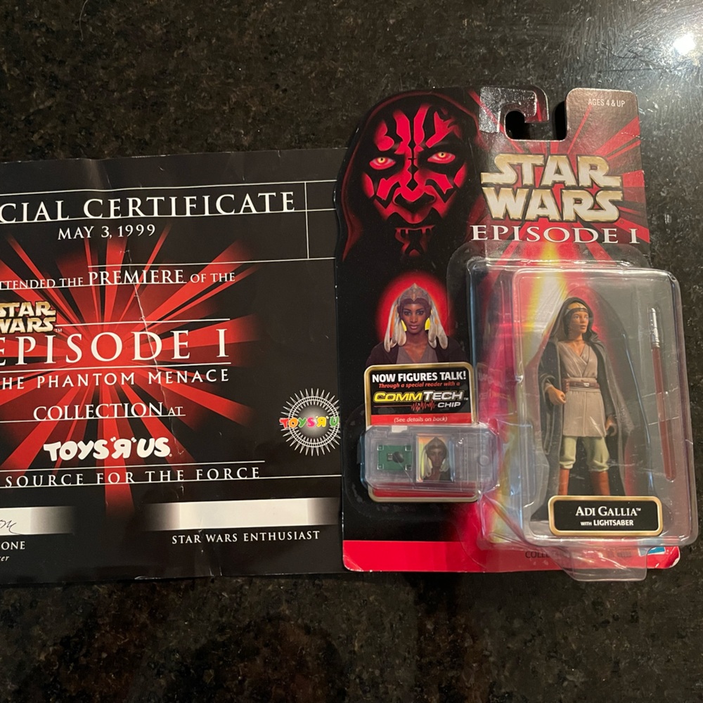 Star Wars Episode 1 Commtech talking Action figure! - Adi Gallia